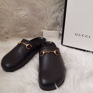 Gucci, Horsebit leather slippers